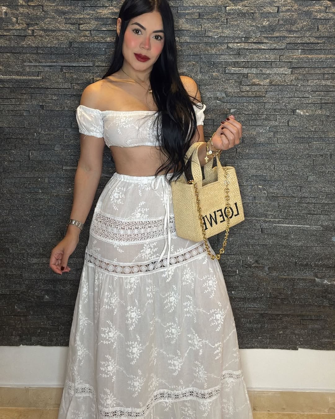 Conjunto Cropped e Saia