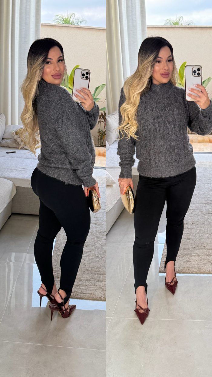 Blusa Lã C/Detalhe Trançadinha – 2931