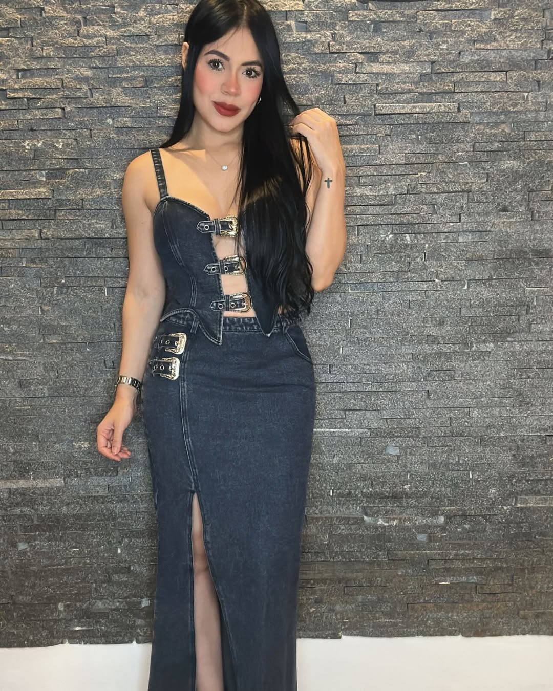 Conjunto Jeans Recortes